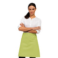 Lime - Back - Premier Ladies-Womens Mid-Length Apron