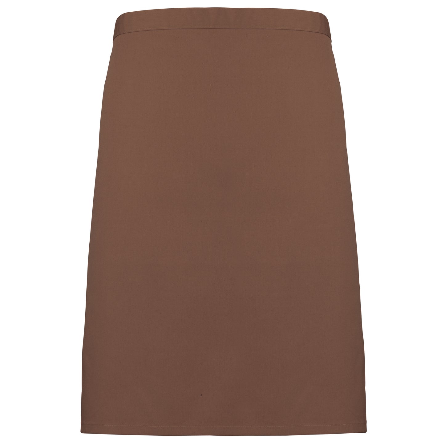 Mocha - Front - Premier Ladies-Womens Mid-Length Apron