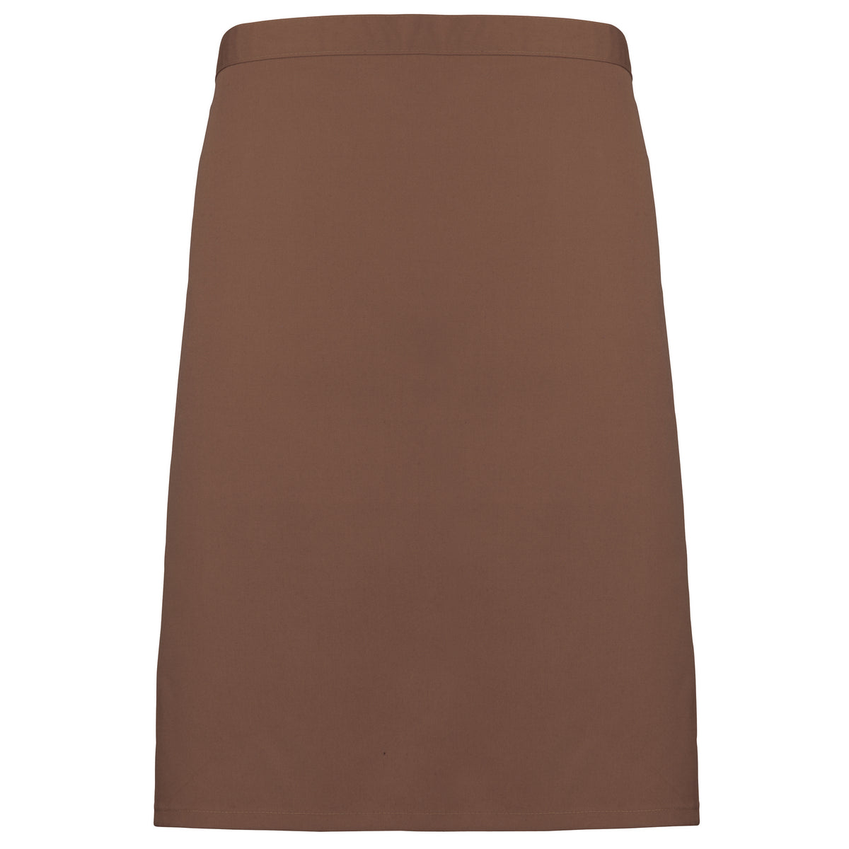 Mocha - Front - Premier Ladies-Womens Mid-Length Apron