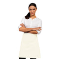 Natural - Back - Premier Ladies-Womens Mid-Length Apron