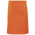 Orange - Front - Premier Ladies-Womens Mid-Length Apron