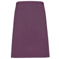 Aubergine - Front - Premier Ladies-Womens Mid-Length Apron