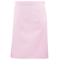 Pink - Front - Premier Ladies-Womens Mid-Length Apron