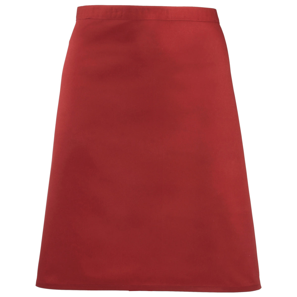 Red - Front - Premier Ladies-Womens Mid-Length Apron