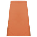 Terracotta - Front - Premier Ladies-Womens Mid-Length Apron