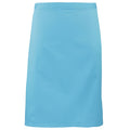 Turquoise - Front - Premier Ladies-Womens Mid-Length Apron