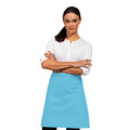 Turquoise - Back - Premier Ladies-Womens Mid-Length Apron