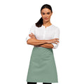 Teal - Back - Premier Ladies-Womens Mid-Length Apron