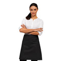 Black - Back - Premier Ladies-Womens Mid-Length Apron