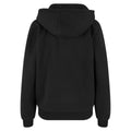 Black - Back - Build Your Brand Womens-Ladies Fluffy Full Zip Hoodie