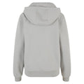 Light Asphalt - Back - Build Your Brand Womens-Ladies Fluffy Full Zip Hoodie