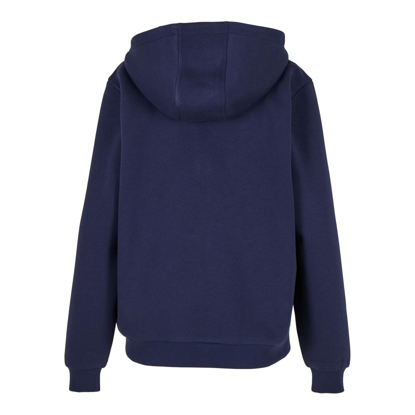 Navy - Back - Build Your Brand Womens-Ladies Fluffy Full Zip Hoodie