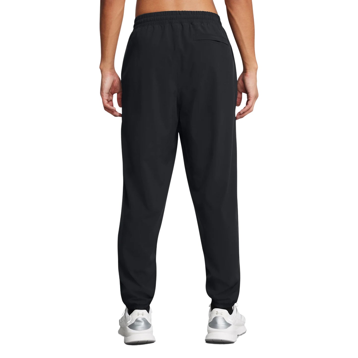Black-White - Back - Under Armour Mens Vibe Woven Jogging Bottoms