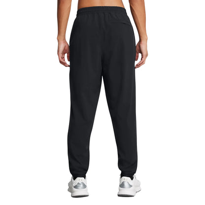 Black-White - Back - Under Armour Mens Vibe Woven Jogging Bottoms