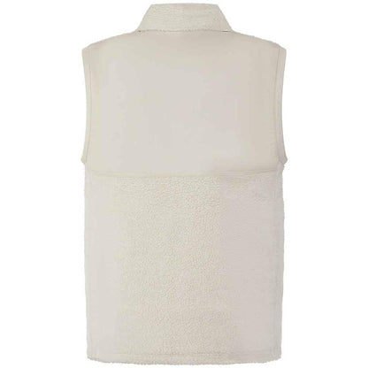 Natural - Back - Front Row Unisex Adult Sherpa Recycled Gilet