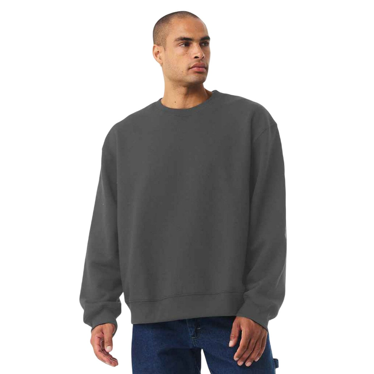 Asphalt - Side - Bella + Canvas Unisex Adult Heavyweight Crew Neck Sweatshirt