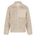 Natural - Front - Front Row Unisex Adult Sherpa Recycled Fleece Jacket