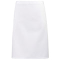 White - Front - Premier Ladies-Womens Mid-Length Apron