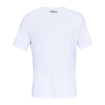 White-Black - Back - Under Armour Mens Sportstyle Short-Sleeved T-Shirt