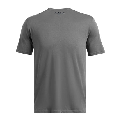 Castle Rock Grey-Black - Back - Under Armour Mens Sportstyle Short-Sleeved T-Shirt