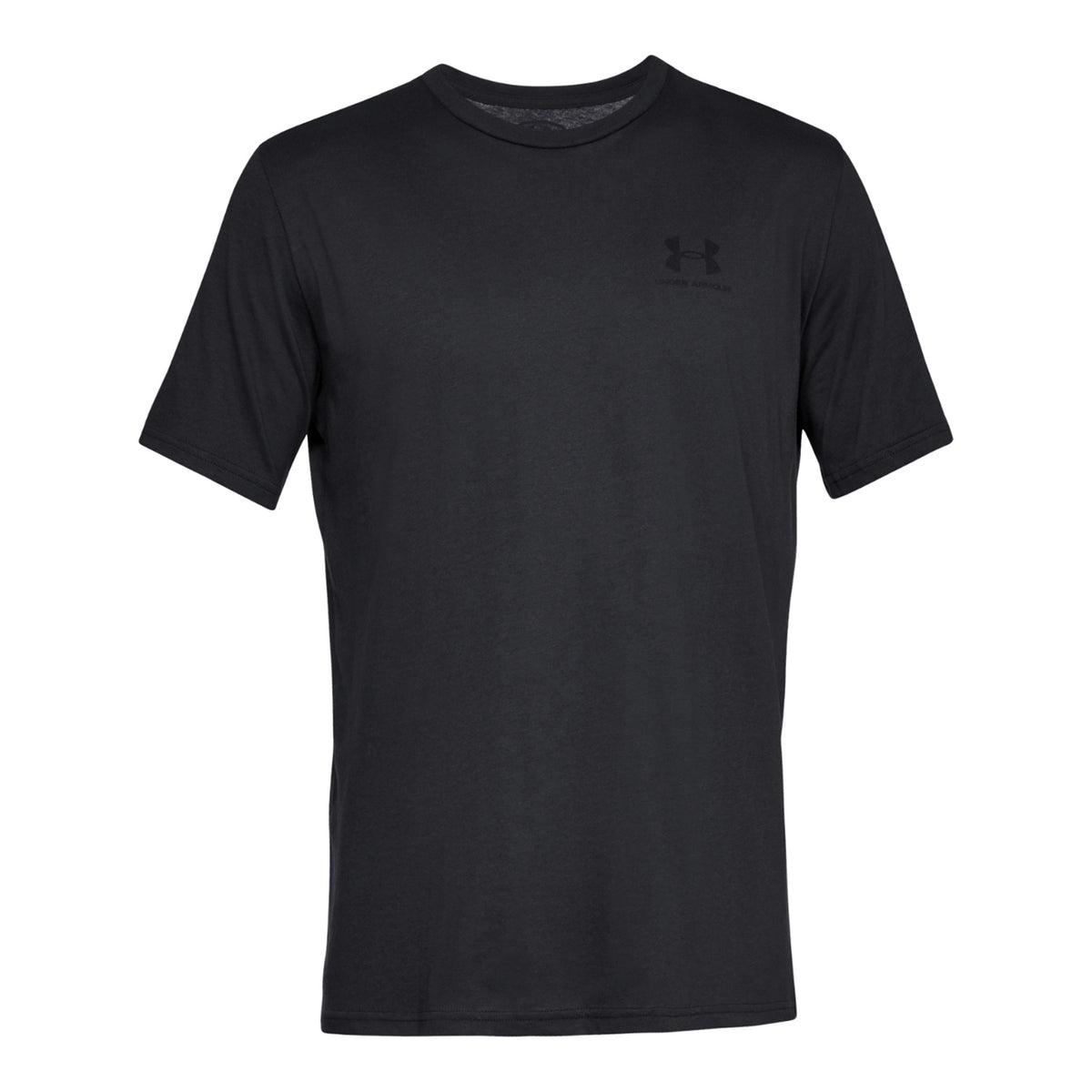 Black-Black - Front - Under Armour Mens Sportstyle Short-Sleeved T-Shirt