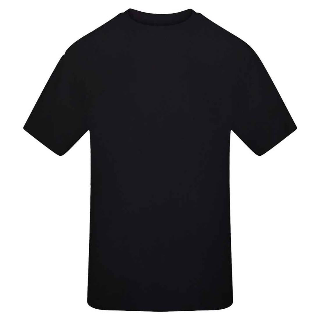 Deep Black - Front - AWDis Just Ts Unisex Adult Signature Heavyweight T-Shirt
