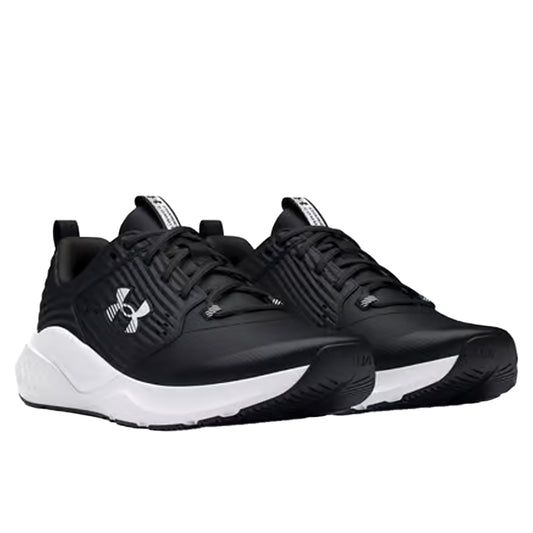 Black-White - Front - Under Armour Unisex Adult Charged Commit TR4 Trainers