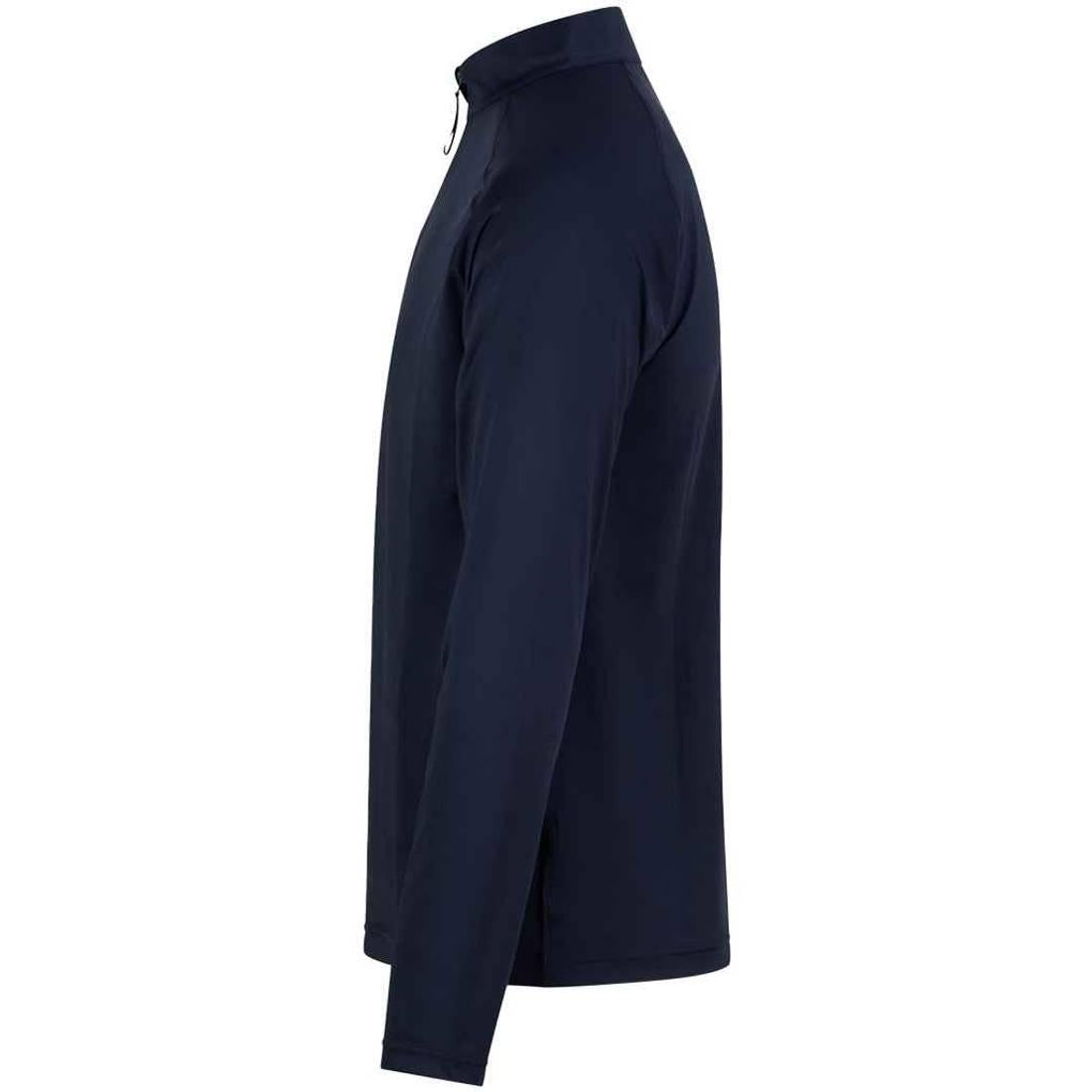 French Navy - Side - AWDis Cool Mens Lightweight Quarter Zip Active Top