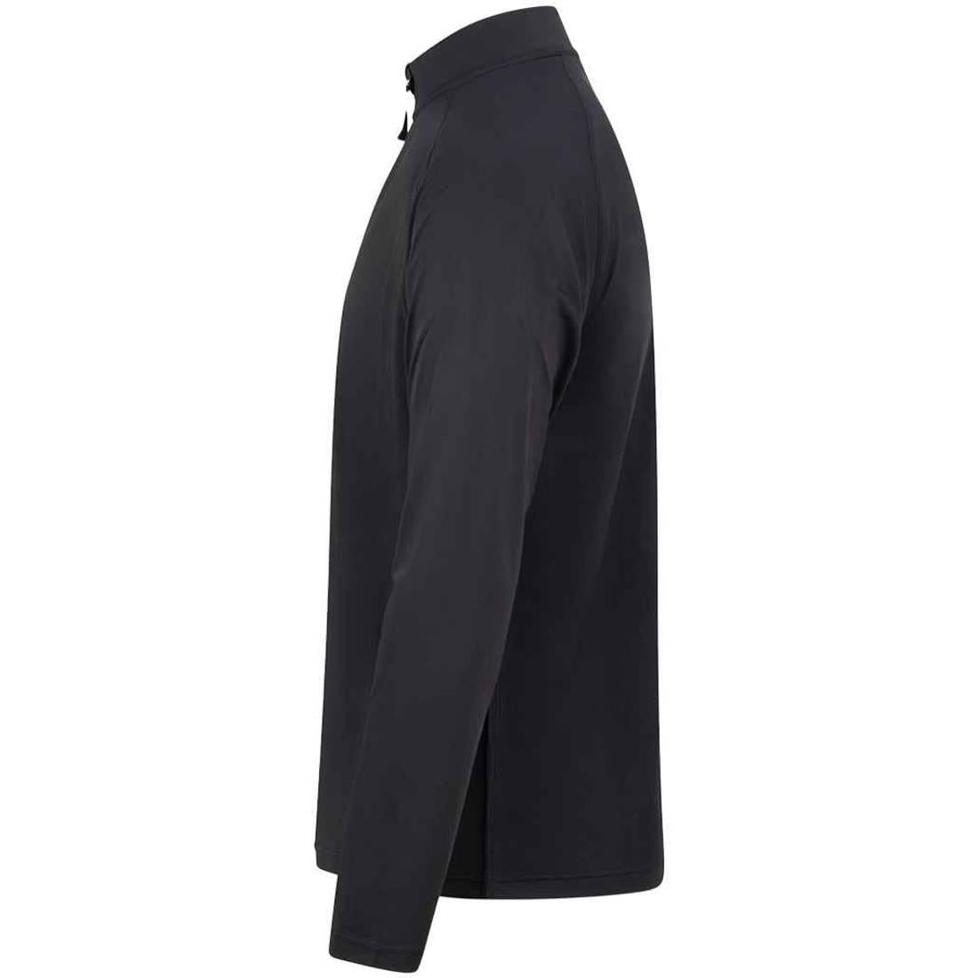 Jet Black - Side - AWDis Cool Mens Lightweight Quarter Zip Active Top