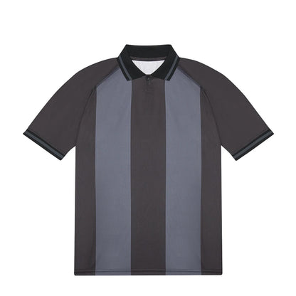 Black-Dark Grey - Front - B&C Unisex Adult Active Polo Shirt
