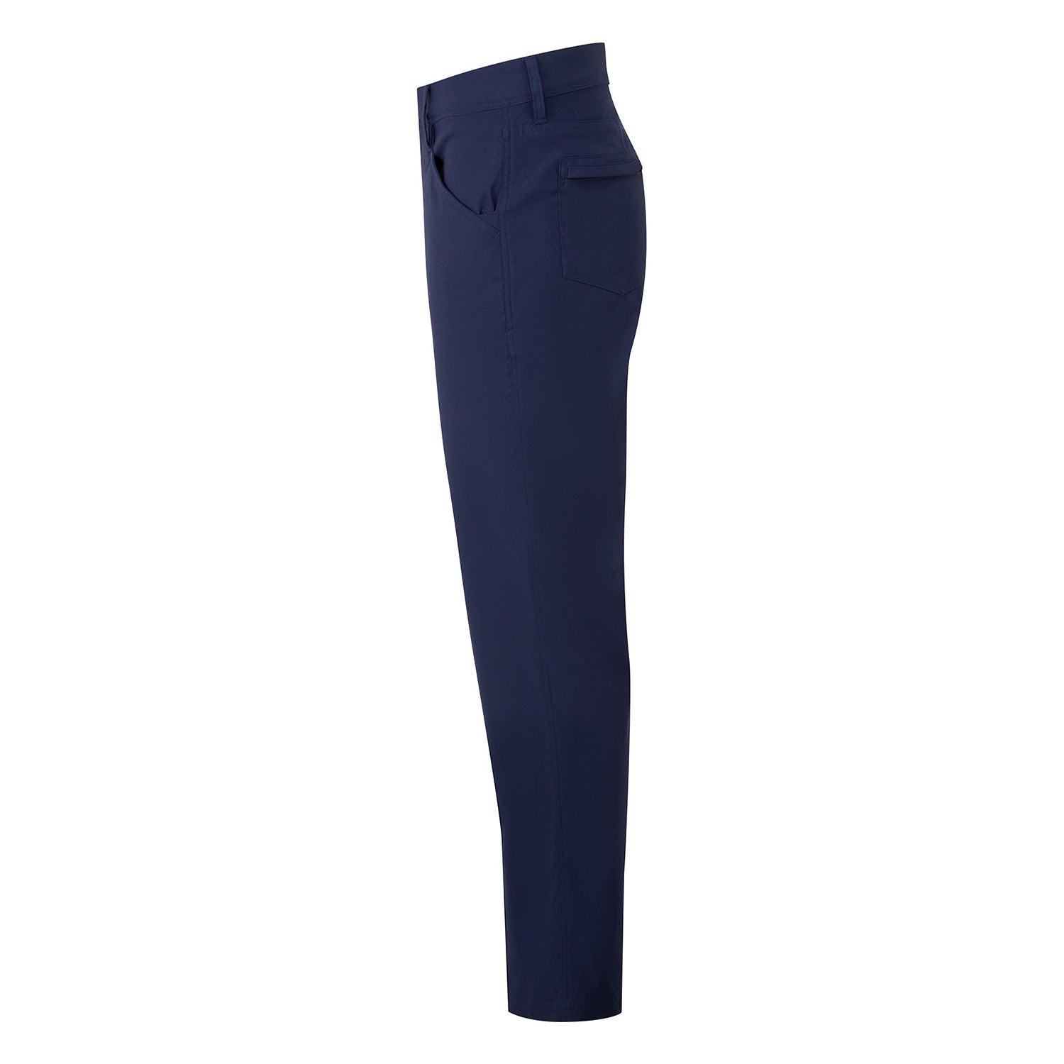 Navy - Side - Premier Unisex Adult Adapt Stretchchecker Trousers