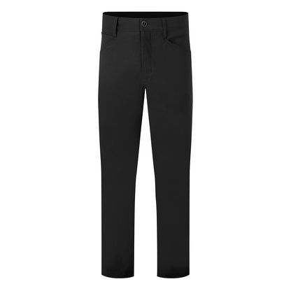Black - Front - Premier Unisex Adult Adapt Stretchchecker Trousers
