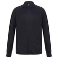 Navy - Front - Finden & Hales Unisex Adult Knitted Tracksuit Top
