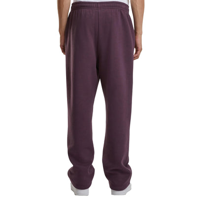 Plum Purple - Back - Build Your Brand Unisex Adult Fluffy Jogging Bottoms