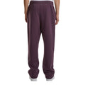 Plum Purple - Back - Build Your Brand Unisex Adult Fluffy Jogging Bottoms