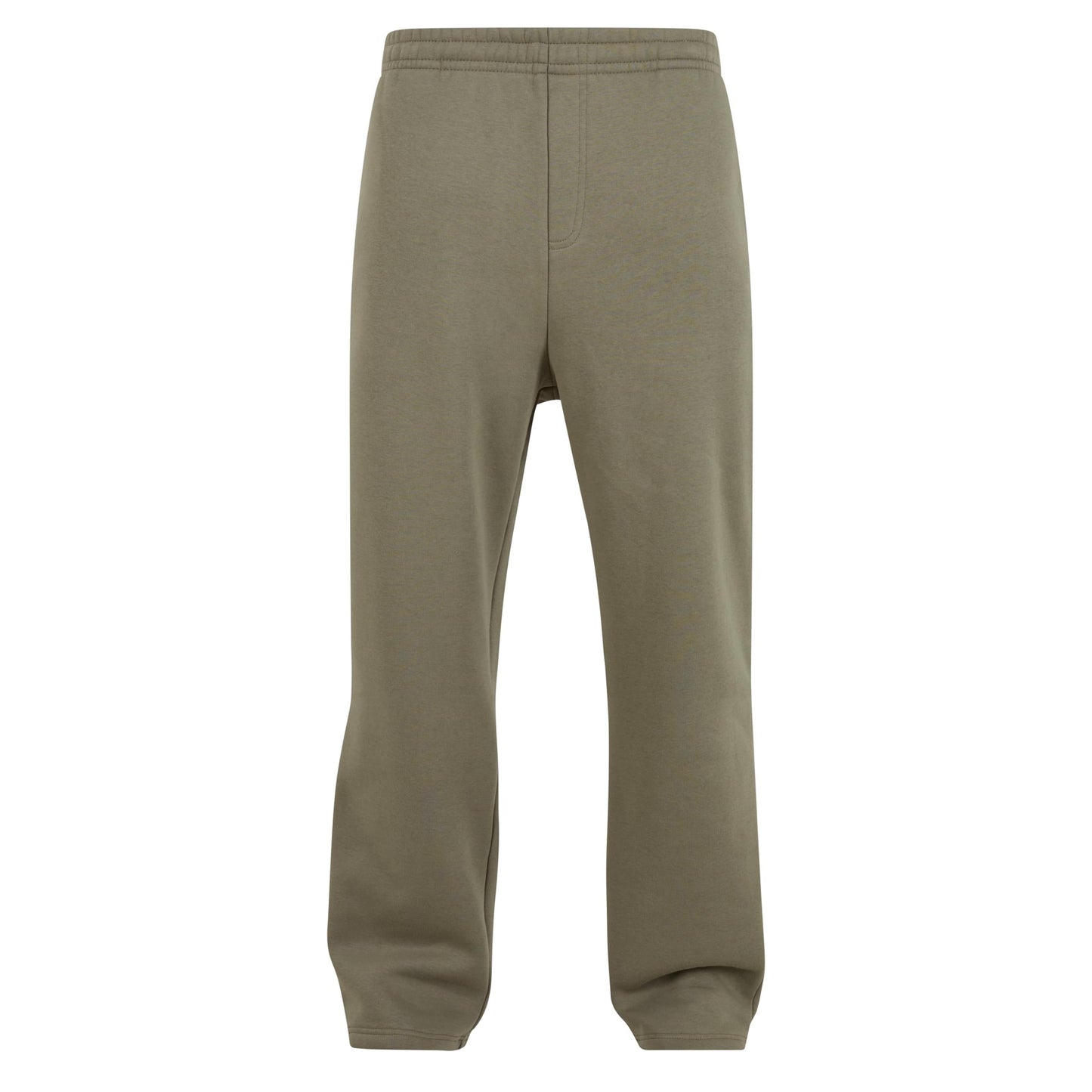 Pale Olive - Front - Build Your Brand Unisex Adult Fluffy Jogging Bottoms