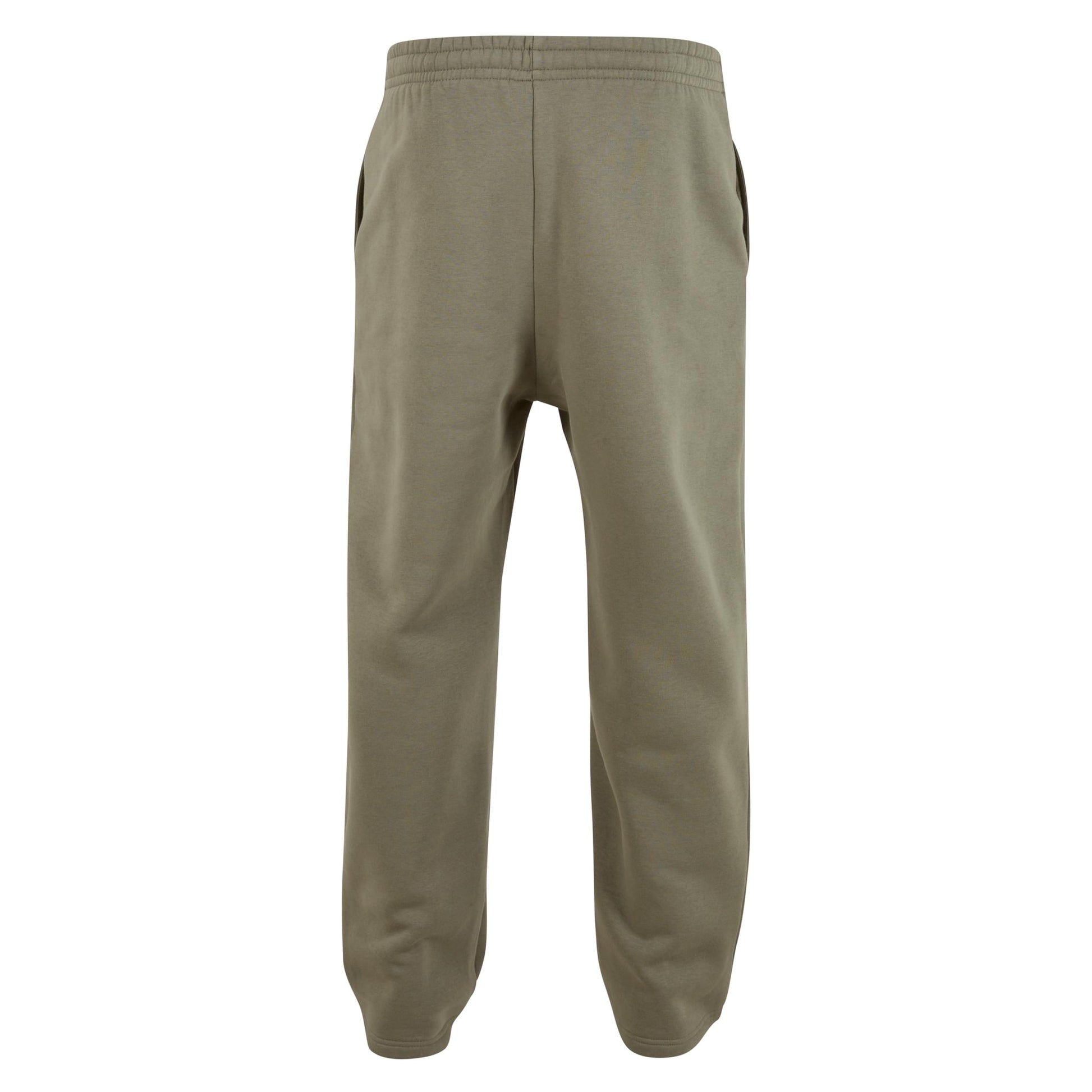 Pale Olive - Back - Build Your Brand Unisex Adult Fluffy Jogging Bottoms
