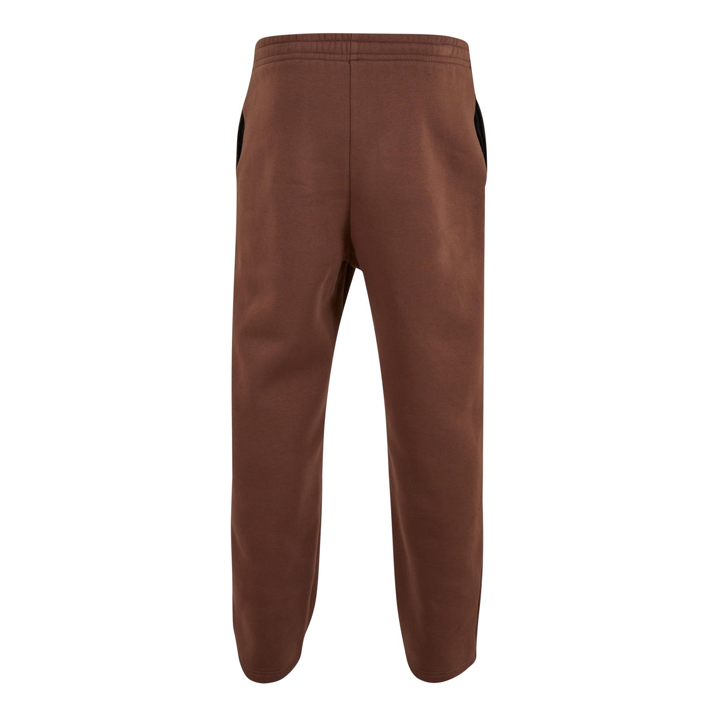 Chocolate Brown - Back - Build Your Brand Unisex Adult Fluffy Jogging Bottoms