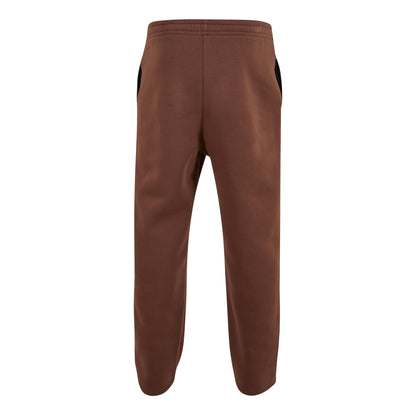 Chocolate Brown - Back - Build Your Brand Unisex Adult Fluffy Jogging Bottoms