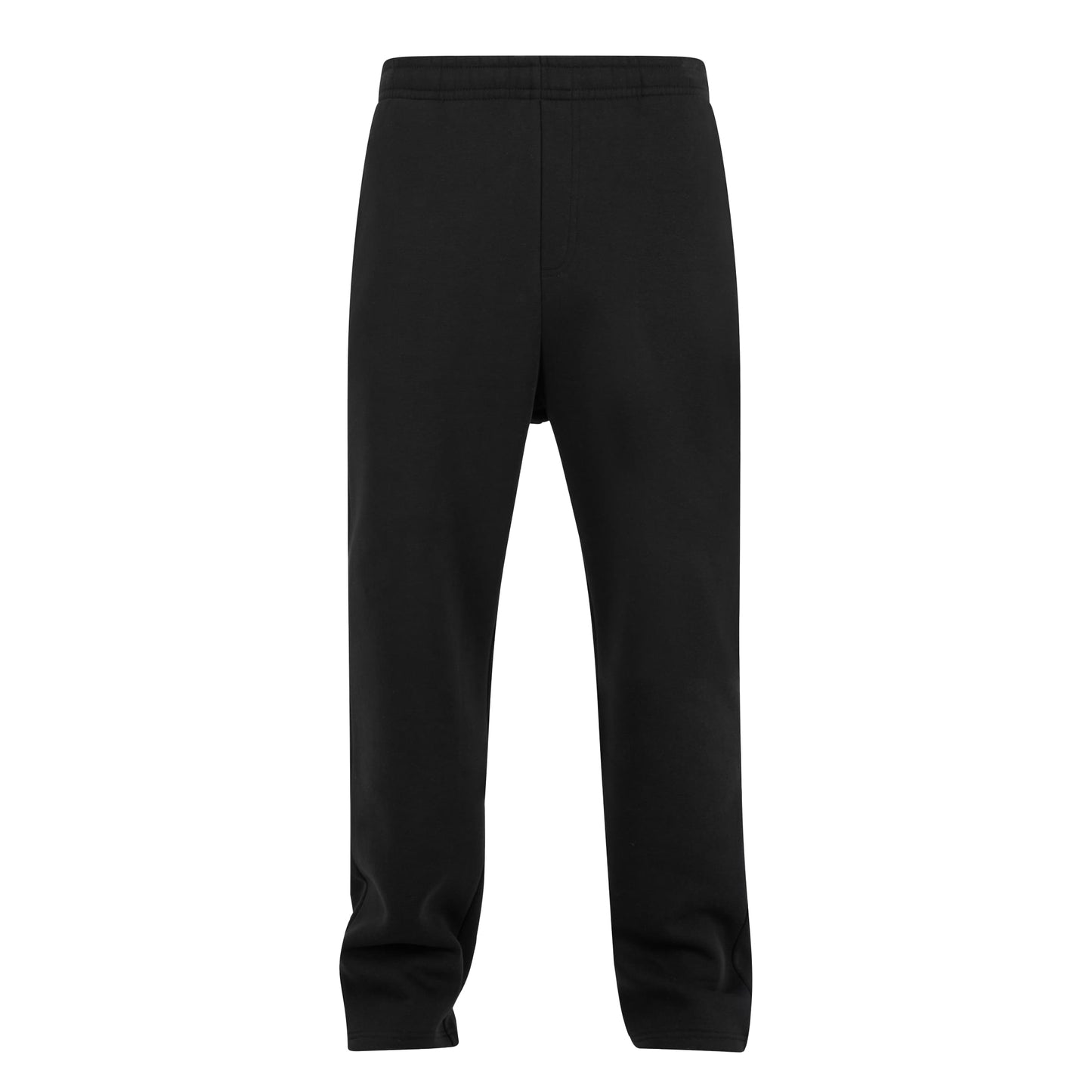 Black - Front - Build Your Brand Unisex Adult Fluffy Jogging Bottoms