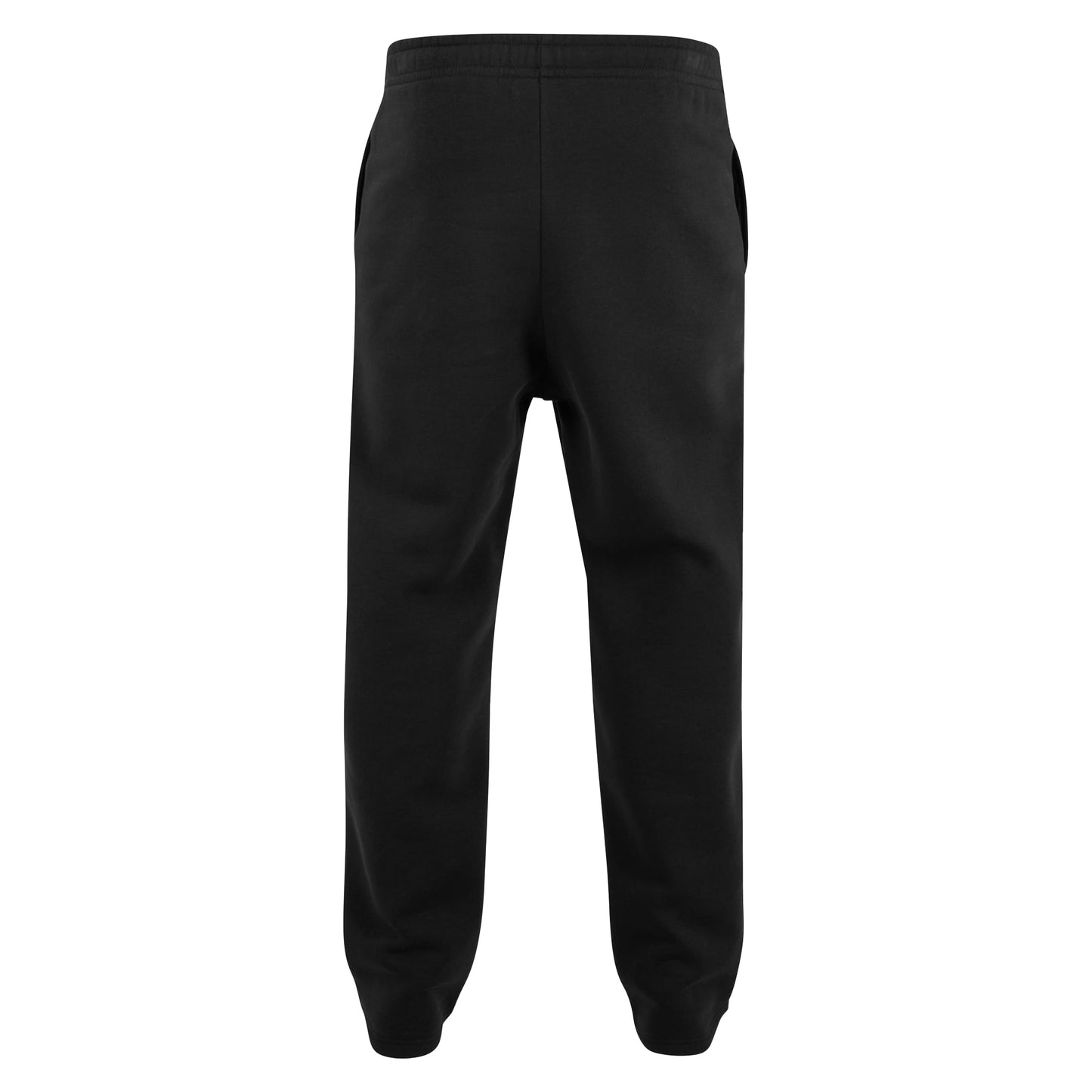 Black - Back - Build Your Brand Unisex Adult Fluffy Jogging Bottoms