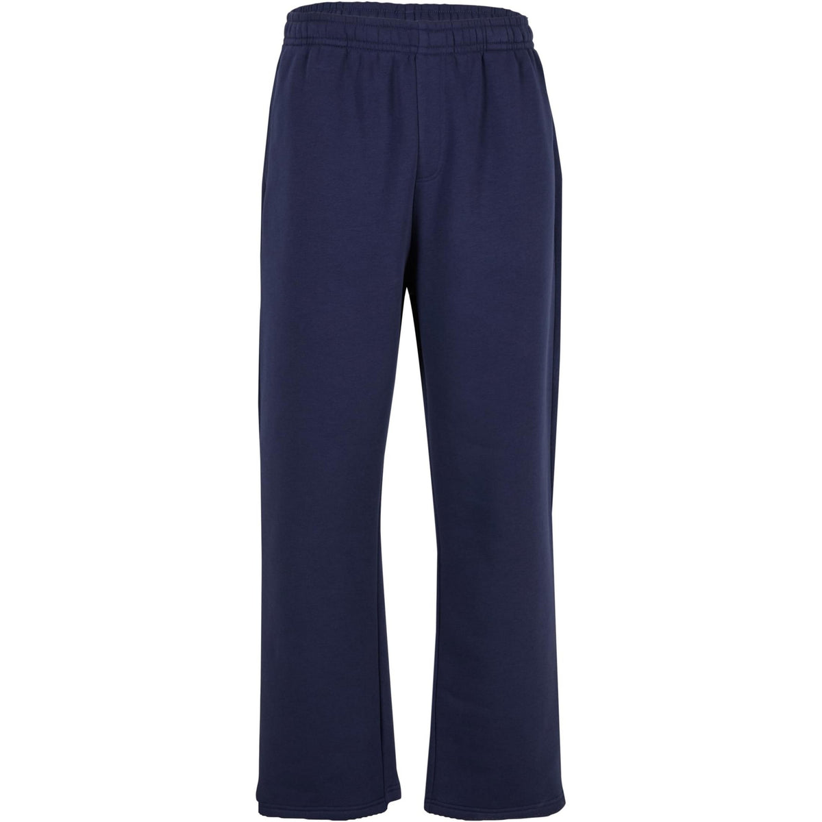 Navy - Front - Build Your Brand Unisex Adult Fluffy Jogging Bottoms