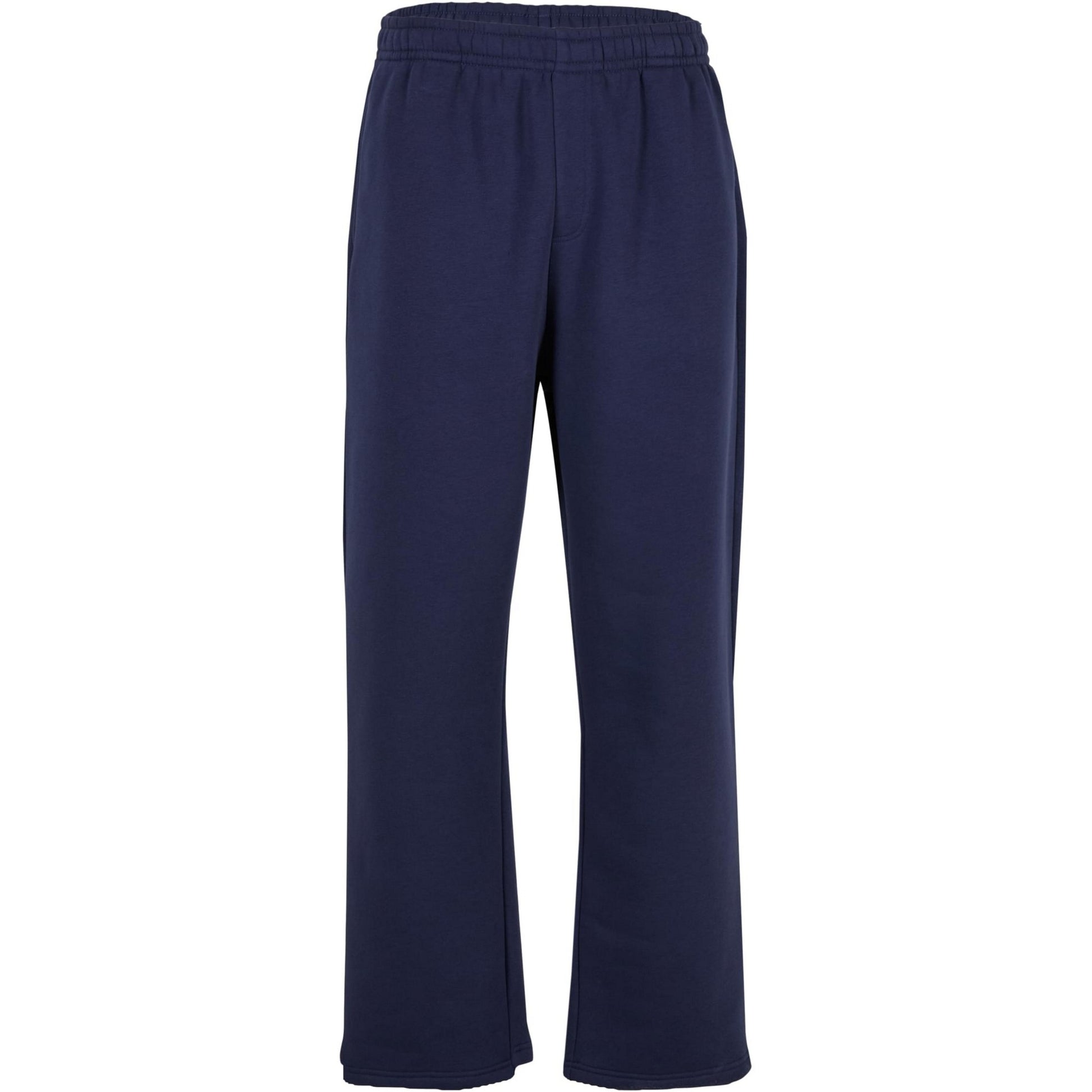 Navy - Front - Build Your Brand Unisex Adult Fluffy Jogging Bottoms
