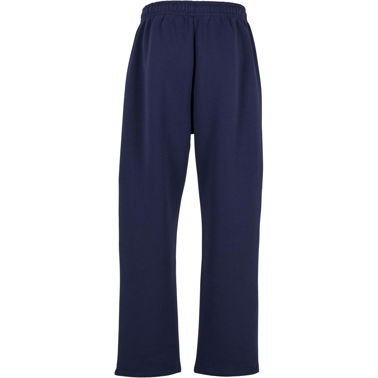 Navy - Back - Build Your Brand Unisex Adult Fluffy Jogging Bottoms