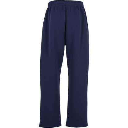Navy - Back - Build Your Brand Unisex Adult Fluffy Jogging Bottoms