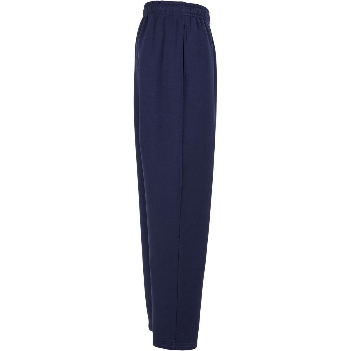 Navy - Lifestyle - Build Your Brand Unisex Adult Fluffy Jogging Bottoms