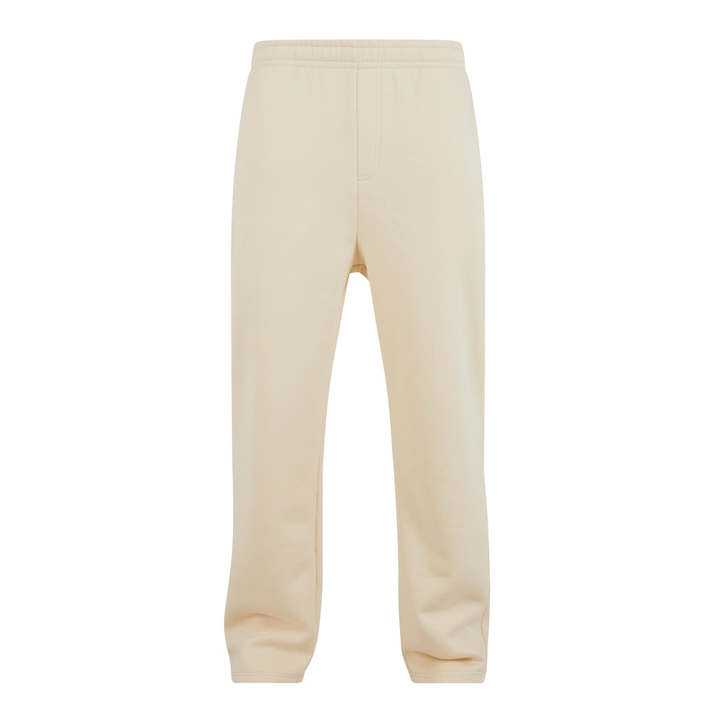 White Sand - Front - Build Your Brand Unisex Adult Fluffy Jogging Bottoms
