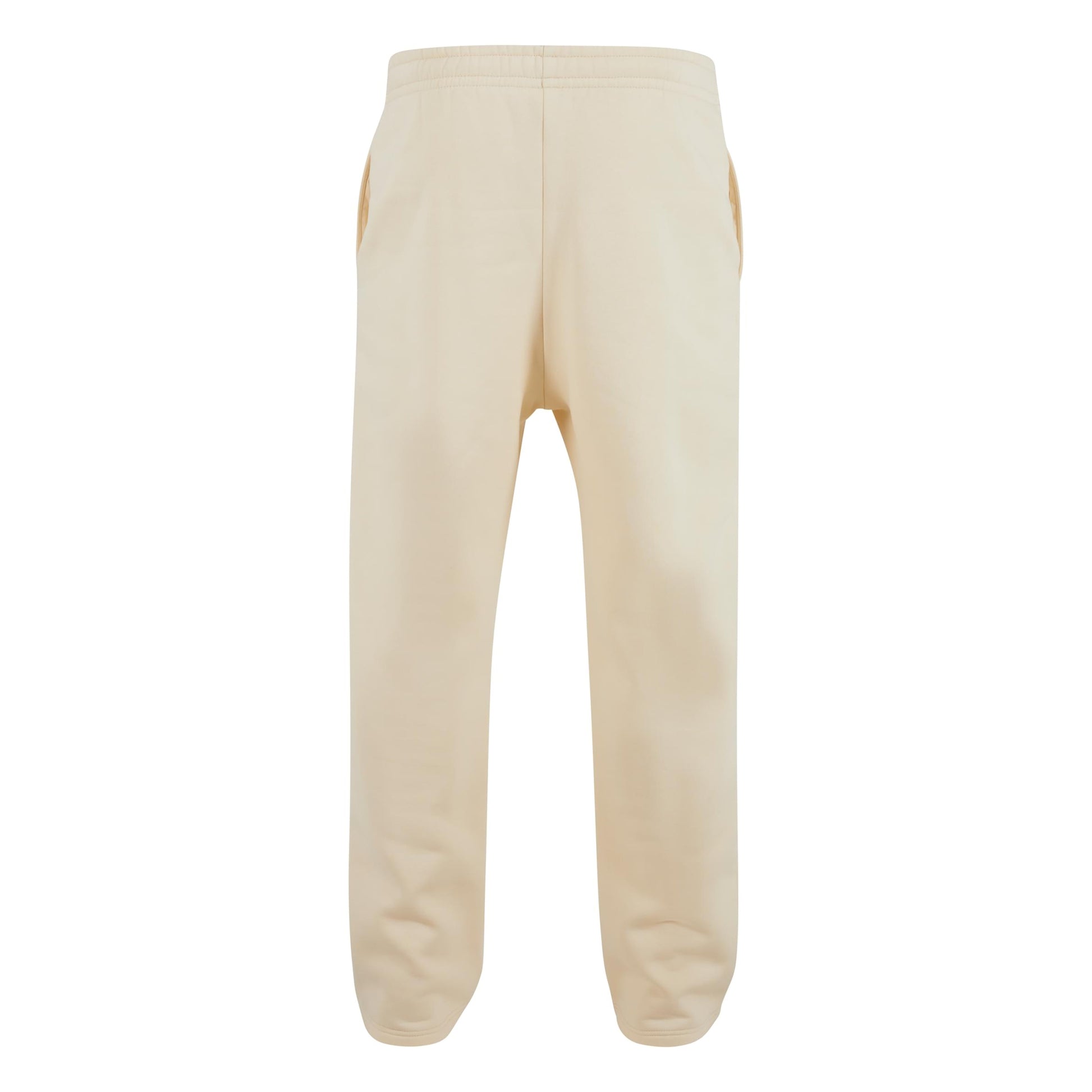 White Sand - Back - Build Your Brand Unisex Adult Fluffy Jogging Bottoms