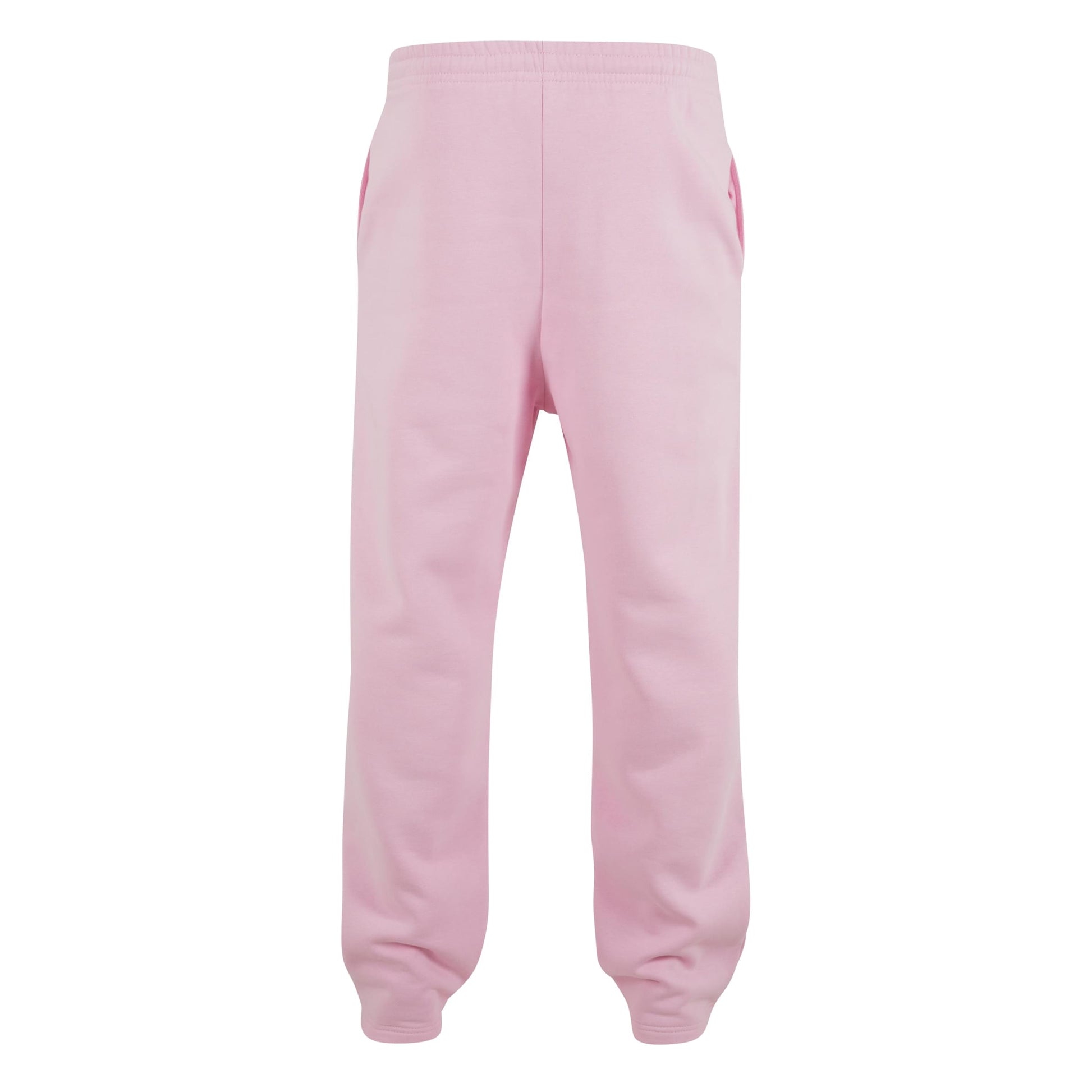 Soft Pink - Back - Build Your Brand Unisex Adult Fluffy Jogging Bottoms