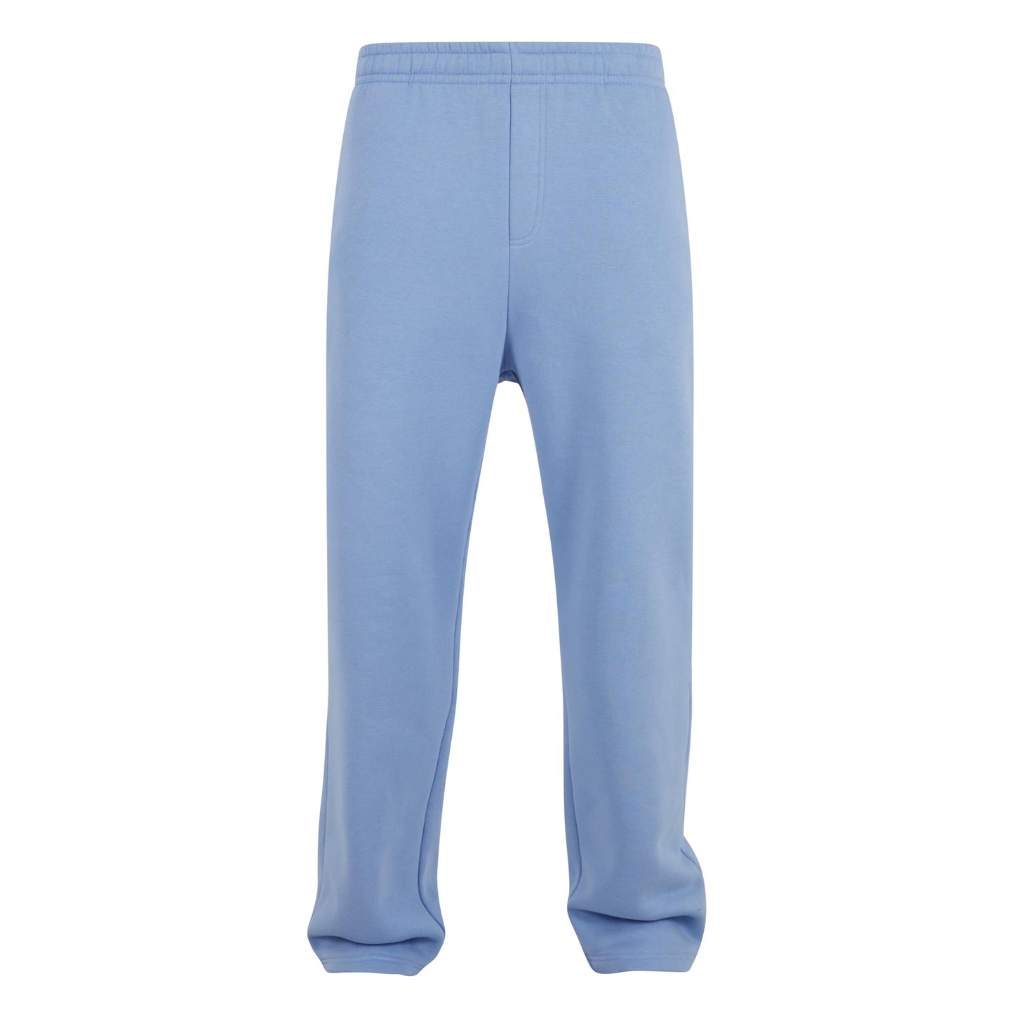 Powder Blue - Front - Build Your Brand Unisex Adult Fluffy Jogging Bottoms